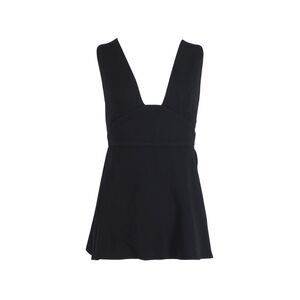 Stella McCartney Cross Back Top in Black Viscose